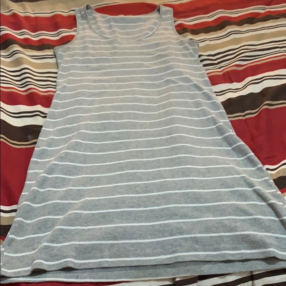 Mini muscle shirt striped dress